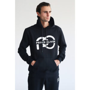 Μαύρο Signature Logo Hoodie Σετ Φόρμας (Relax Fit) Ανδρικές Φόρμες και Φούτερ