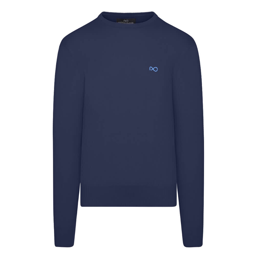 Μπλε Σκούρο Logo-Embroidered Πλεκτή Μπλούζα (Modern Fit) offers Μπλε Σκούρο Logo-Embroidered Πλεκτή Μπλούζα (Modern Fit) offers