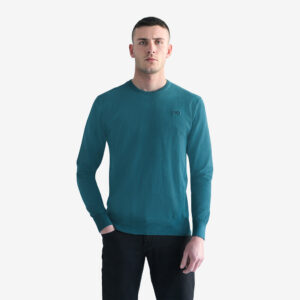 Πετρόλ Logo-Embroidered Πλεκτή Μπλούζα (Modern Fit) offers Πετρόλ Logo-Embroidered Πλεκτή Μπλούζα (Modern Fit) offers