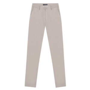 Καφέ Ανοιχτό Chino Prince Oliver Cotton Stretch Modern Fit Ανδρικά Παντελόνια και Chinos