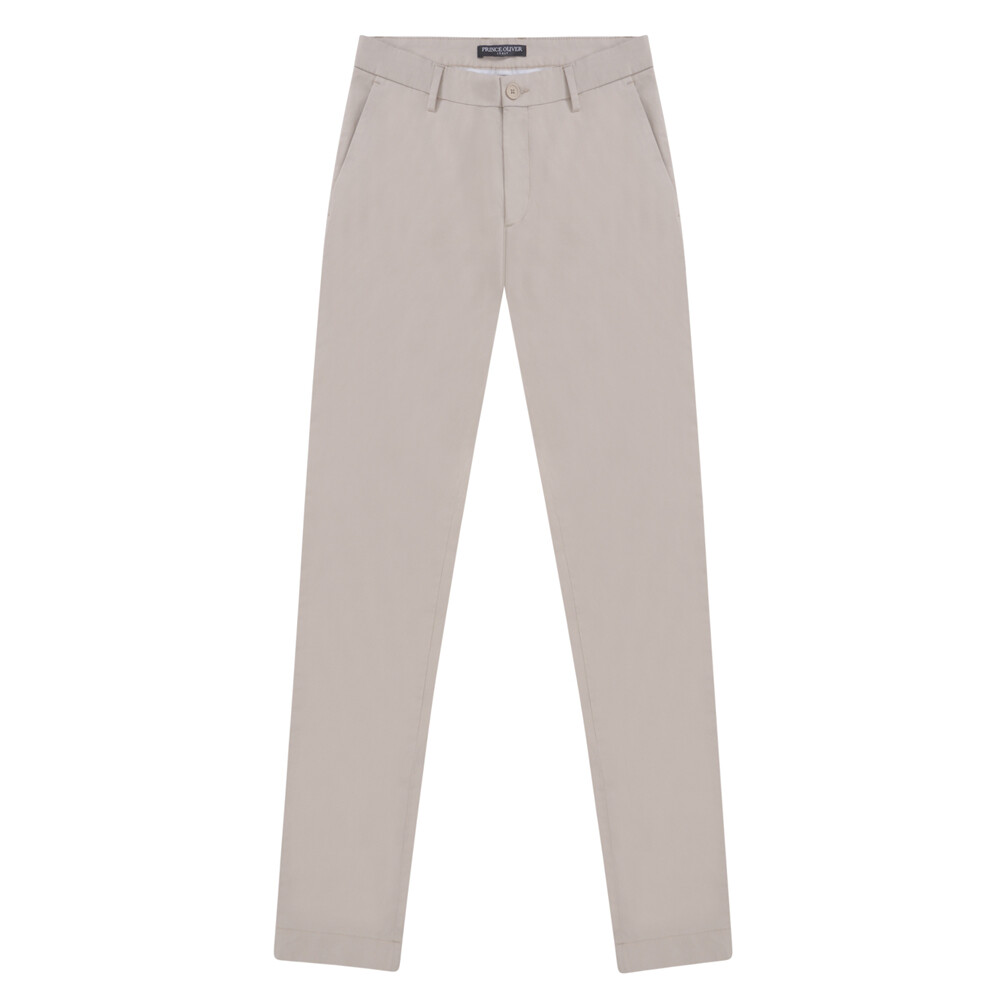 Καφέ Ανοιχτό Chino Prince Oliver Cotton Stretch Modern Fit Ανδρικά Παντελόνια και Chinos Καφέ Ανοιχτό Chino Prince Oliver Cotton Stretch Modern Fit Ανδρικά Παντελόνια και Chinos