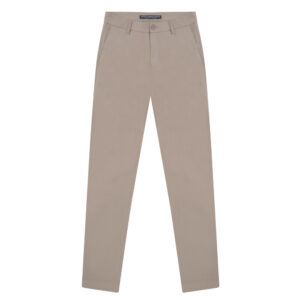 Μπεζ Chino Prince Oliver Cotton Stretch Modern Fit Ανδρικά Παντελόνια και Chinos