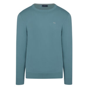 Σιέλ Logo-Embroidered Πλεκτή Μπλούζα Prince Oliver Modern Fit Ανδρικές Μπλούζες και Πουλόβερ Σιέλ Logo-Embroidered Πλεκτή Μπλούζα Prince Oliver Modern Fit Ανδρικές Μπλούζες και Πουλόβερ