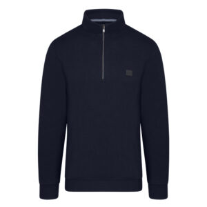 Μαύρη Premium Zip-Neck Μπλούζα Prince Oliver Modern Fit Ανδρικές Μπλούζες και Πουλόβερ Μαύρη Premium Zip-Neck Μπλούζα Prince Oliver Modern Fit Ανδρικές Μπλούζες και Πουλόβερ