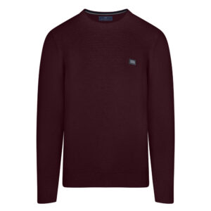 Μπορντό Premium Μπλούζα Prince Oliver με Structured-Knit Πλέξη in Cotton Modern Fit Ανδρικές Μπλούζες και Πουλόβερ Μπορντό Premium Μπλούζα Prince Oliver με Structured-Knit Πλέξη in Cotton Modern Fit Ανδρικές Μπλούζες και Πουλόβερ