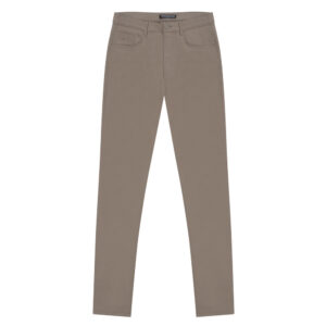 Λαδί Signature Chino Prince Oliver Cotton Stretch Modern Fit Ανδρικά Παντελόνια και Chinos