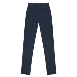 Μπλε Σκούρο Signature Chino Prince Oliver Cotton Stretch Modern Fit Ανδρικά Παντελόνια και Chinos