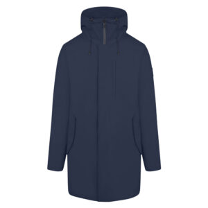 Μπλε Water Repellent Hooded Parka Jacket Prince Oliver Modern Fit Ανδρικά Μπουφάν