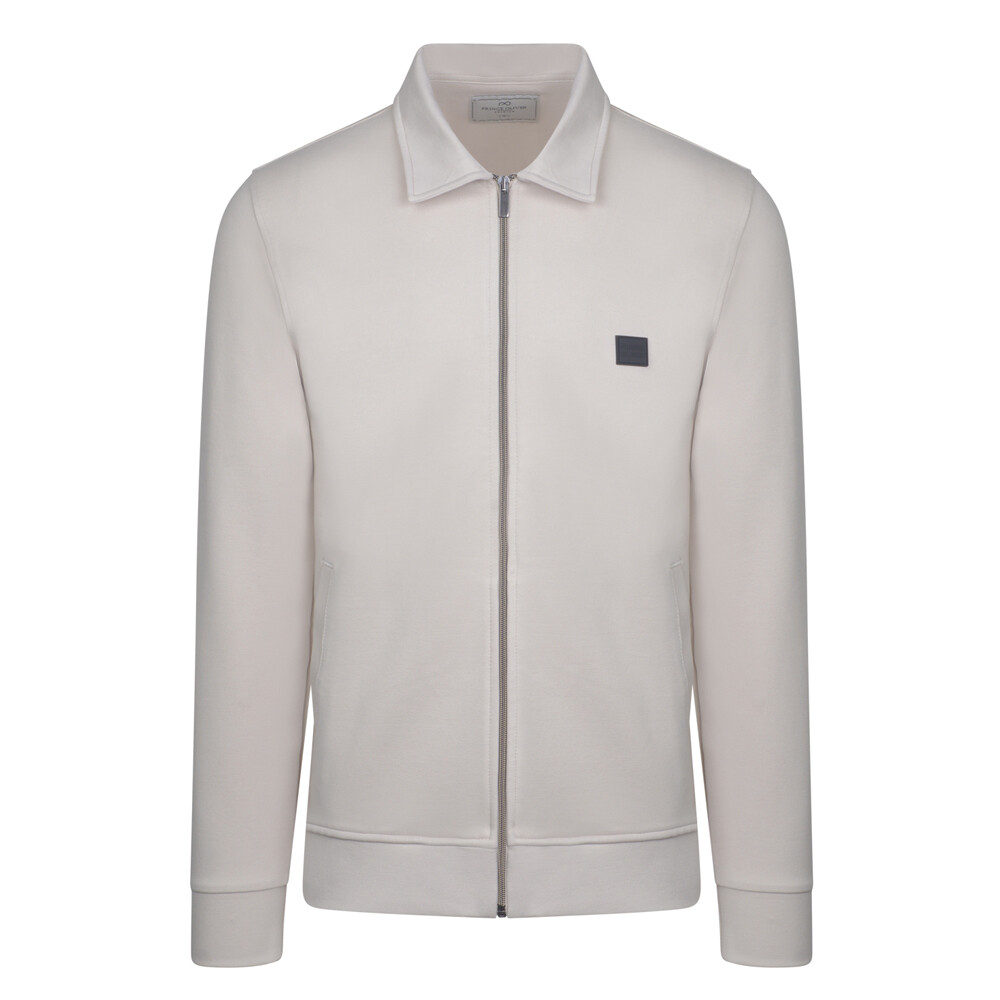 Μπεζ Premium Full Zip Ζακέτα Prince Oliver Modern Fit Ανδρικές Ζακέτες Μπεζ Premium Full Zip Ζακέτα Prince Oliver Modern Fit Ανδρικές Ζακέτες