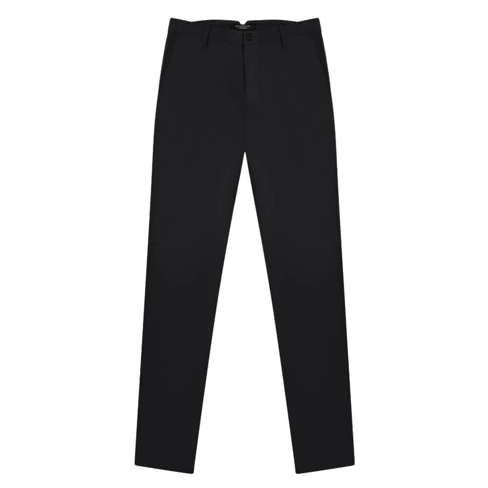 Μαύρο Prince Oliver Premium Chino (Modern Fit) Ανδρικά Παντελόνια και Chinos Μαύρο Prince Oliver Premium Chino (Modern Fit) Ανδρικά Παντελόνια και Chinos