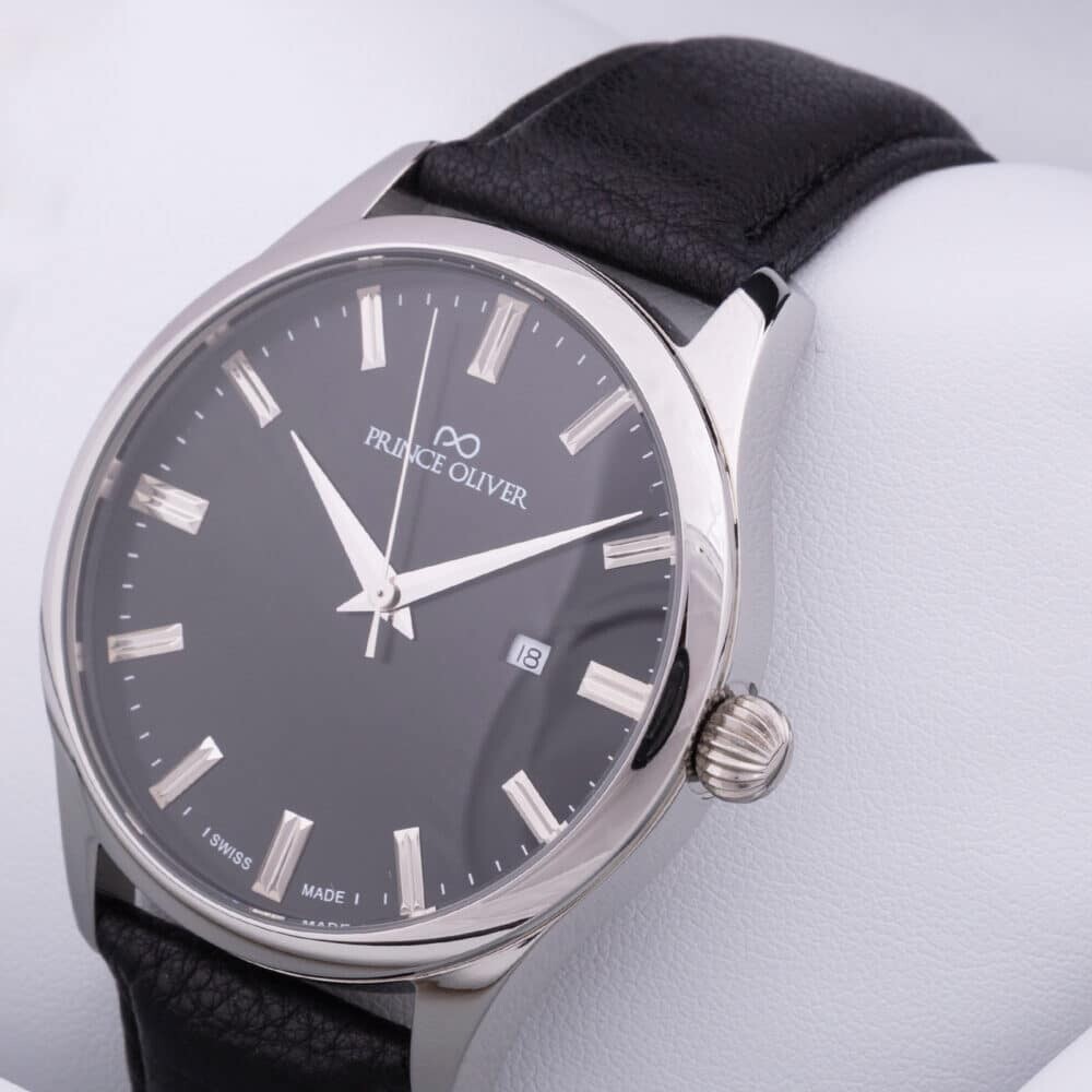 Ανδρικό Ρολόι Prince Oliver “Swiss Class Limited” Black Dial Ανδρικά Ρολόγια Ανδρικό Ρολόι Prince Oliver “Swiss Class Limited” Black Dial Ανδρικά Ρολόγια