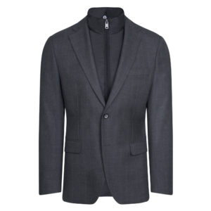 Γκρι Ανοιχτό Καρό Σακάκι Prince Oliver Με Επένδυση  (Modern Fit) offers