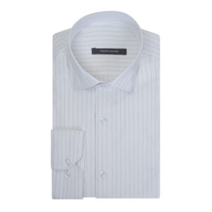 Λευκό Ριγέ Πουκάμισο Prince Oliver Modern Fit offers