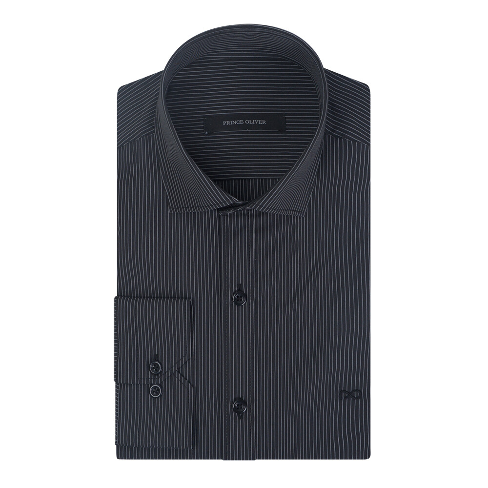 Μαύρο Ριγέ Πουκάμισο Prince Oliver Modern Fit offers Μαύρο Ριγέ Πουκάμισο Prince Oliver Modern Fit offers
