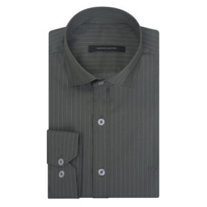 Πράσινο Ριγέ Πουκάμισο Prince Oliver Modern Fit offers