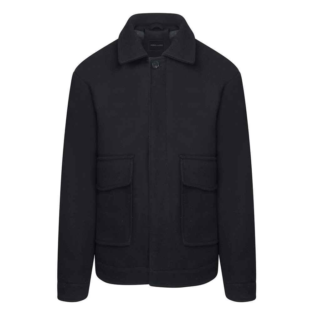Μαύρο Patch Pocket Jacket Prince Oliver Modern Fit Ανδρικά Μπουφάν Μαύρο Patch Pocket Jacket Prince Oliver Modern Fit Ανδρικά Μπουφάν