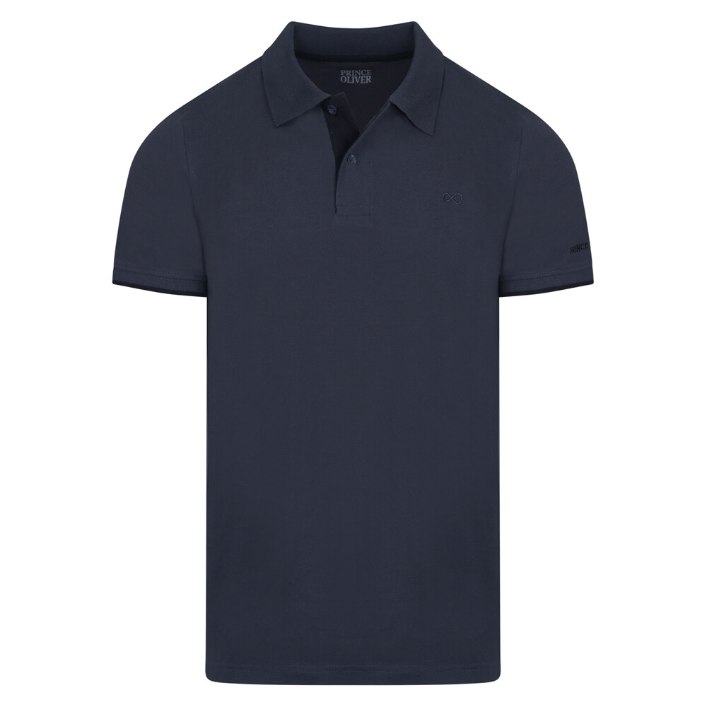 Two Tone Polo Double Pique Ανθρακί in Cotton Regular Fit Ανδρικές Μπλούζες Polo Two Tone Polo Double Pique Ανθρακί in Cotton Regular Fit Ανδρικές Μπλούζες Polo