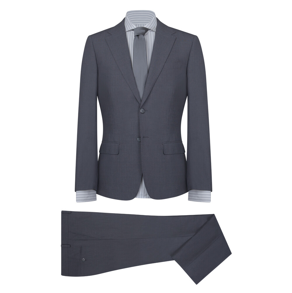 Γκρι Κοστούμι Prince Oliver Comfort Stretch Slim Fit Non Iron Ανδρικά Κοστούμια Γκρι Κοστούμι Prince Oliver Comfort Stretch Slim Fit Non Iron Ανδρικά Κοστούμια