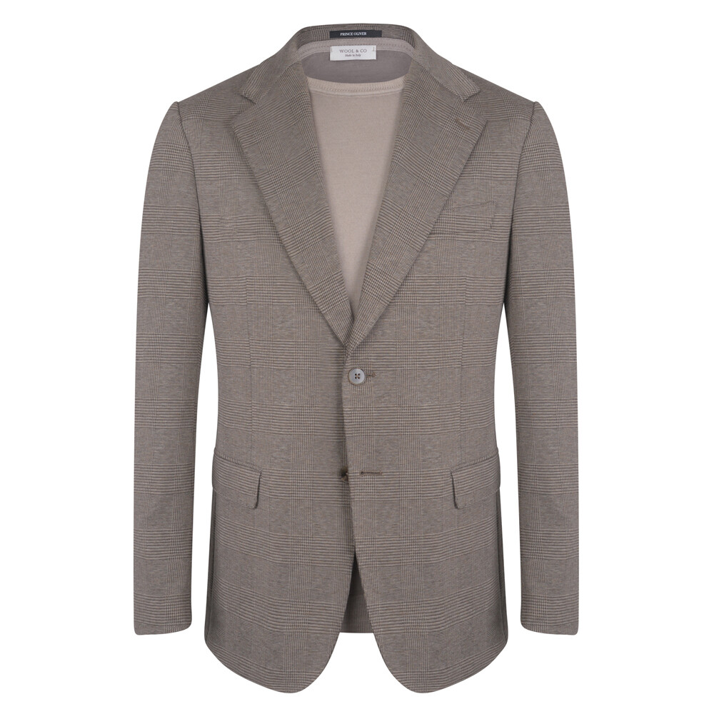 Καφέ Σακάκι Καρό Prince Oliver Modern Fit Ανδρικά Σακάκια Καφέ Σακάκι Καρό Prince Oliver Modern Fit Ανδρικά Σακάκια