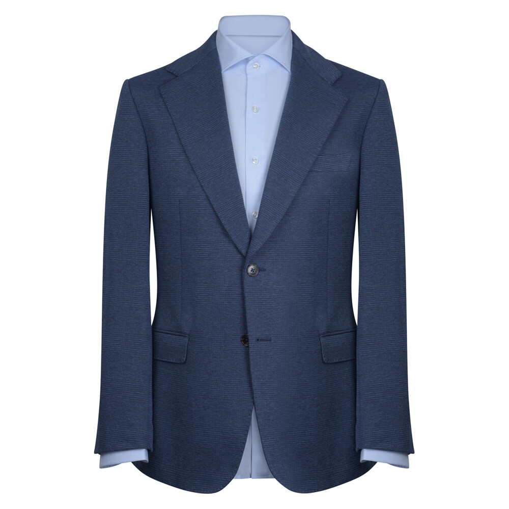 Μπλε Σακάκι Καρό Prince Oliver Modern Fit Ανδρικά Σακάκια Μπλε Σακάκι Καρό Prince Oliver Modern Fit Ανδρικά Σακάκια